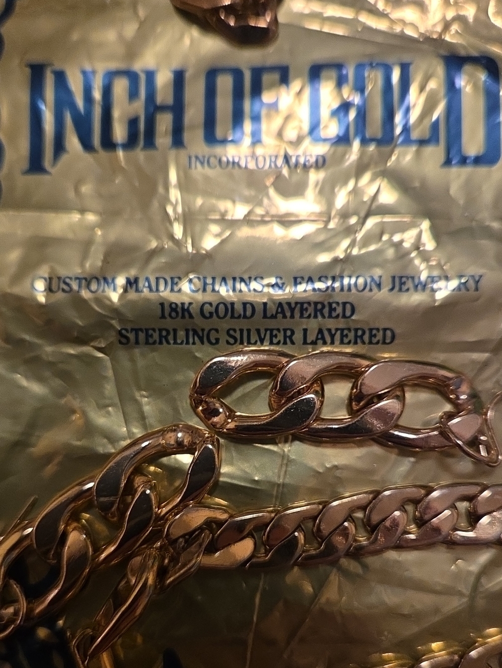 Gold 18k Gold Electroplated Cuban chain by the inch earrings and bracelet set